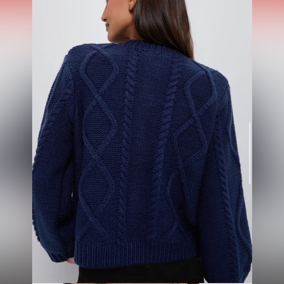 Tuckernuck HYACINTH HOUSE Velvet Bow Bea Cardigan - Picture 2 of 4